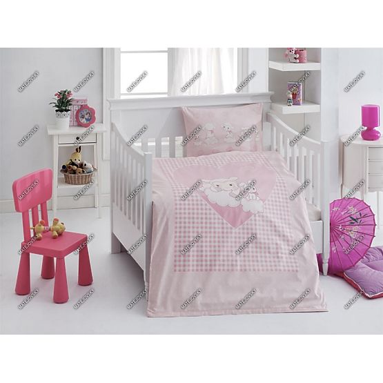 Baby-Bettwäsche SCHÄFCHEN - Rosa