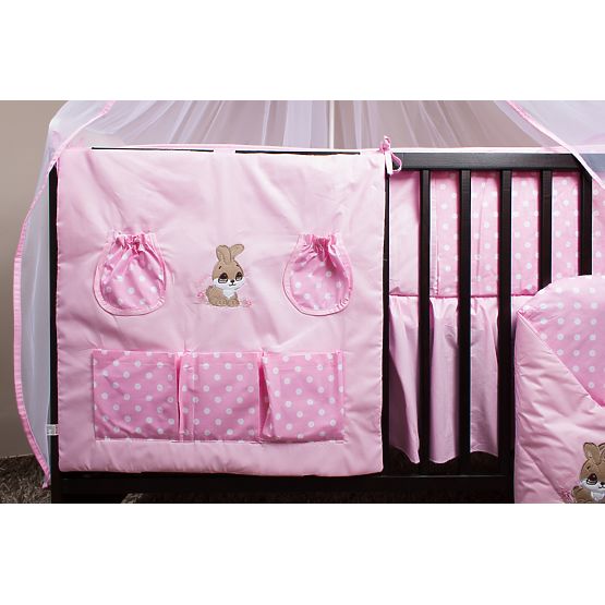 Baby-Bettwäsche-Set 120x90cm RABBIT - pink