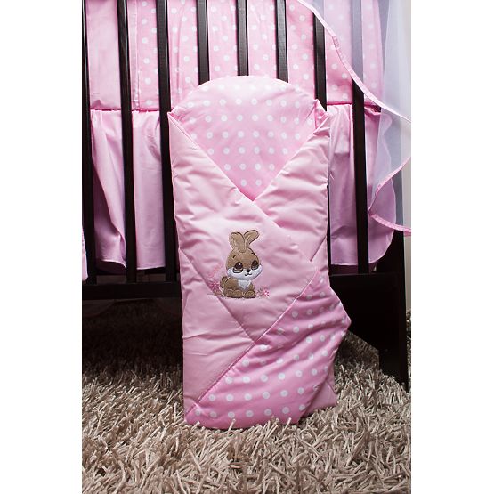 Baby-Bettwäsche-Set 120x90cm RABBIT - pink