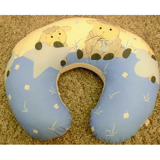 Baby-Bettwäsche-Set 120x90cm LÄMMCHEN - blau