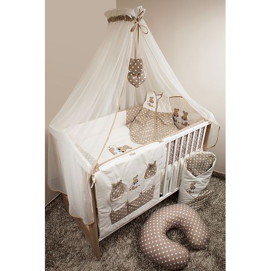 Baby-Bettwäsche-Set 135x100cm RABBIT - braun