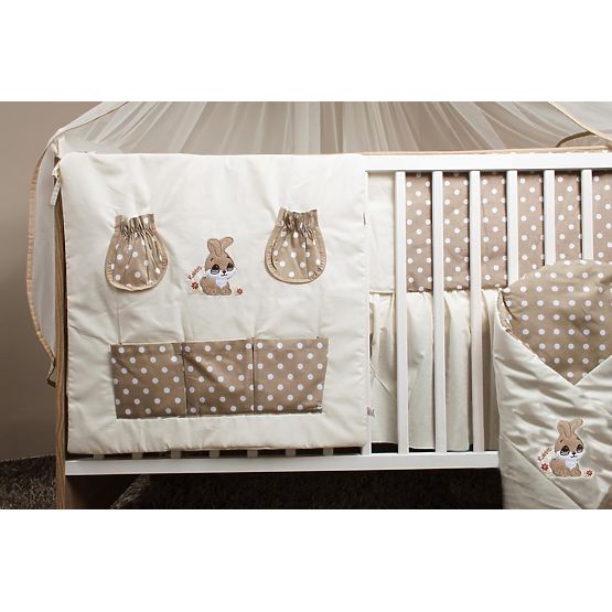 Baby-Bettwäsche-Set 135x100cm RABBIT - braun