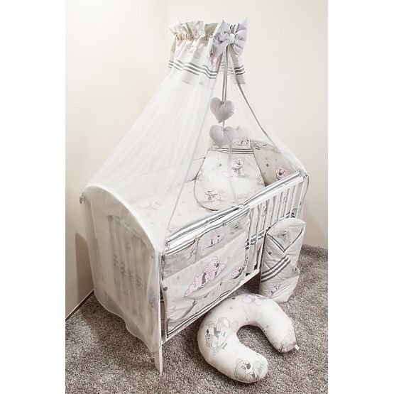 Baby-Bettwäsche-Set 135x100cm TRÄUMER - grau