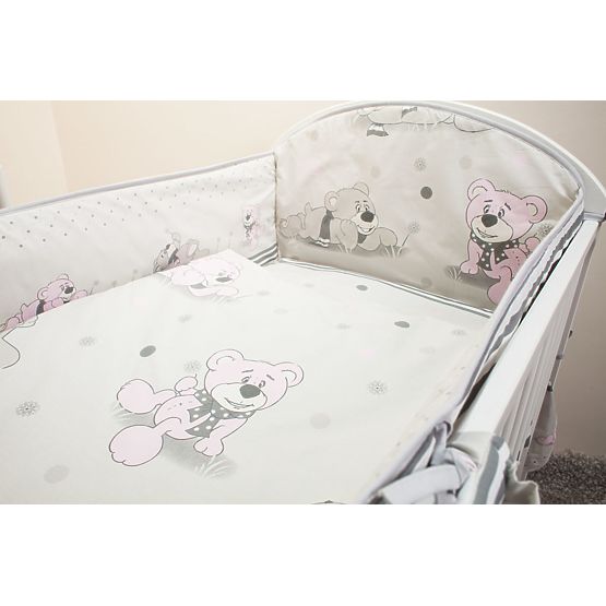 Baby-Bettwäsche-Set 135x100cm TRÄUMER - grau