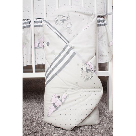 Baby-Bettwäsche-Set 135x100cm TRÄUMER - grau