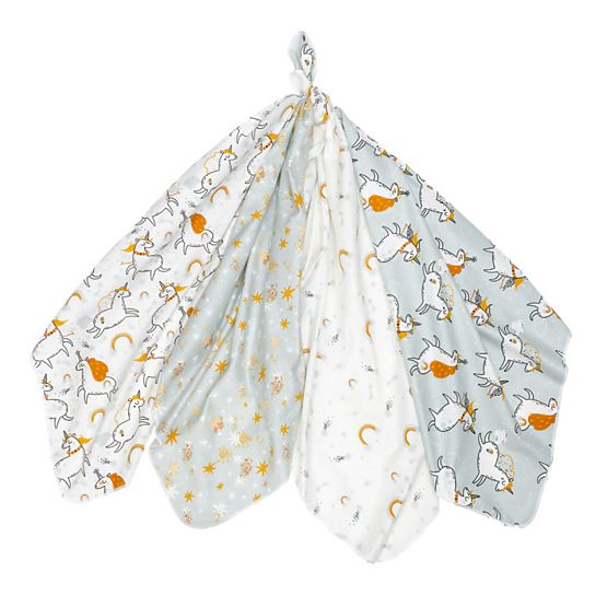 Baby Stoffwindeln - Einhörner 4 Stück