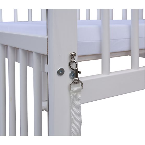 Kinderbett zum Elternbett BABY Scarlett - weiß