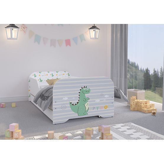 Kinderbett MIKI 160 x 80 cm - Dino