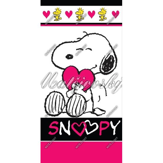 Badetuch Snoopy Love