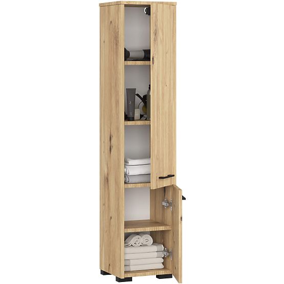 BADEZIMMERSCHRANK FIN 2 TÜREN EICHE ARTISAN