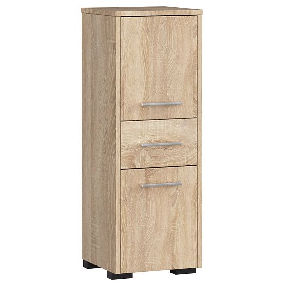 BADEZIMMERSCHRANK FIN SÄULE 30 2D 1SZ 85cm PK EICHE SONOMA