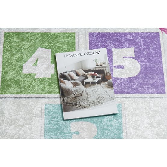 BAMBINO 1075 Waschmatte Hüpfen, Zahlen für Kinder rutschfest - grün