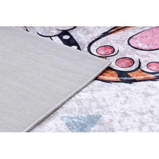 BAMBINO 1960 Waschmatte Tiger, Indianer für Kinder rutschfest - weiß