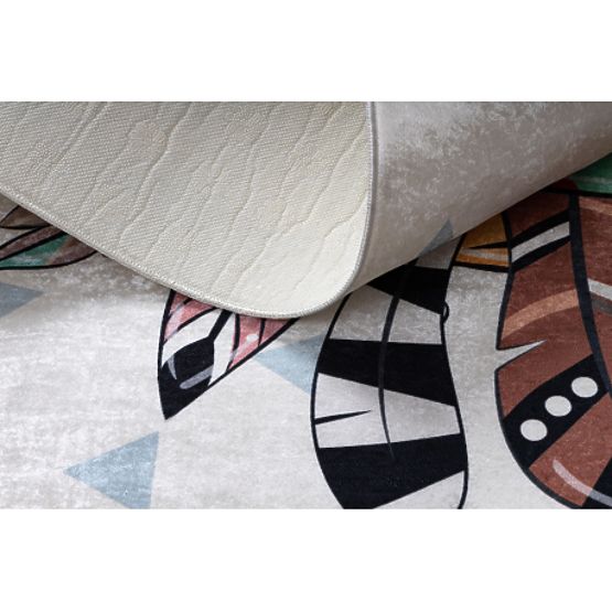 BAMBINO 1960 Waschmatte Tiger, Indianer für Kinder rutschfest - weiß