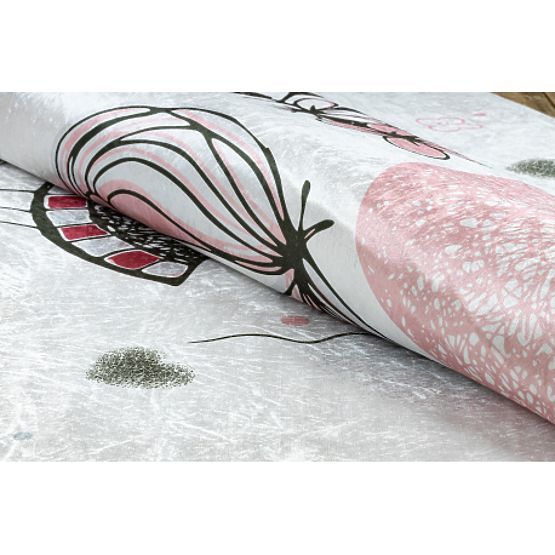 BAMBINO 2644 Waschmatte Mädchen, Einhorn für Kinder rutschfest - weiß / rosa