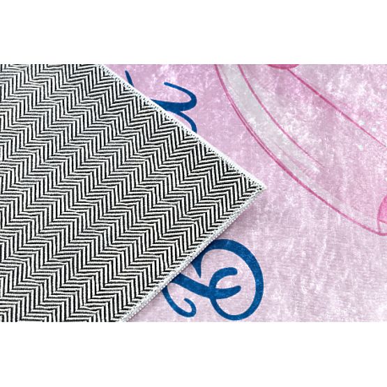 BAMBINO 42830 Waschmatte Ballerina für Kinder rutschfest - rosa