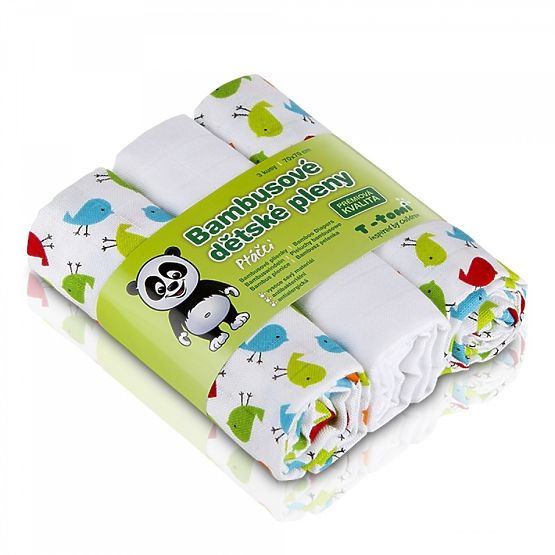 Bambus-Mullwindeln TETRA - bedrukt