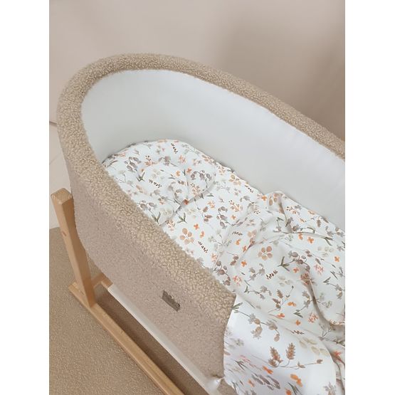 Bambus-Set mit leichter Decke - Blumen