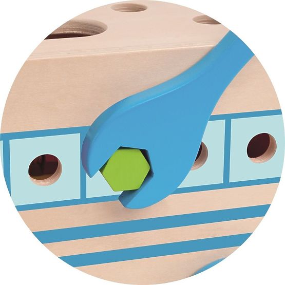 Baubus mit Werkzeugen