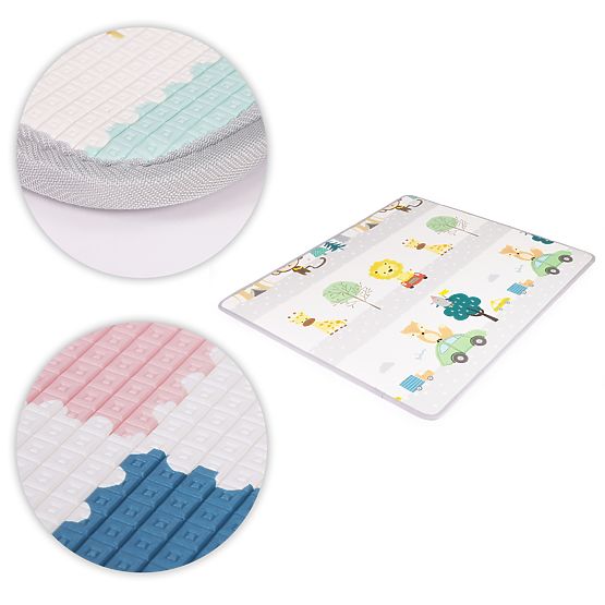 Beidseitige Schaumstoff-Lernrollmatte mit Alphabet ECOTOYS für Kinder