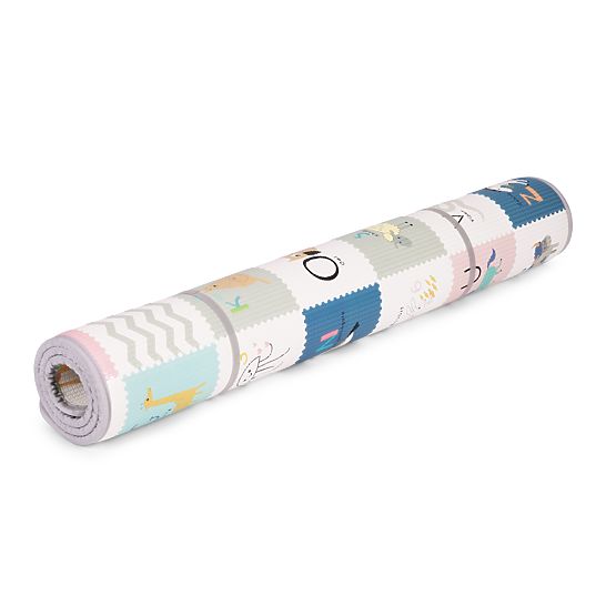 Beidseitige Schaumstoff-Lernrollmatte mit Alphabet ECOTOYS für Kinder