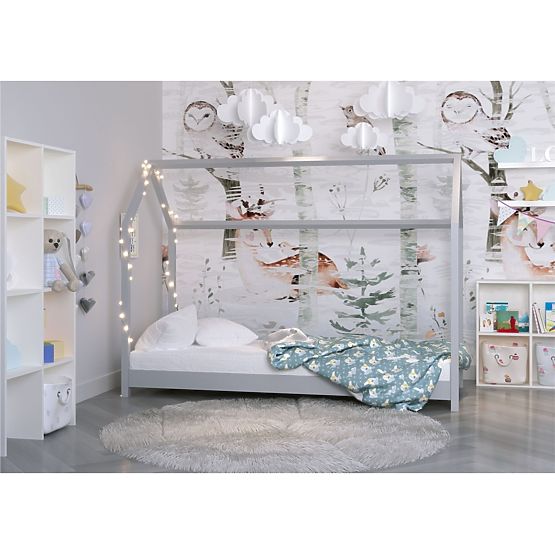 Kinderhausbett Bella - grau