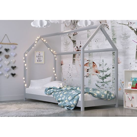 Kinderhausbett Bella - grau