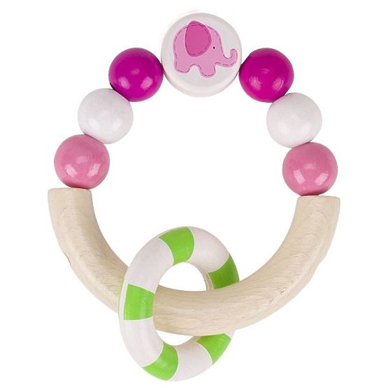 Berührungsring rosa Elefant