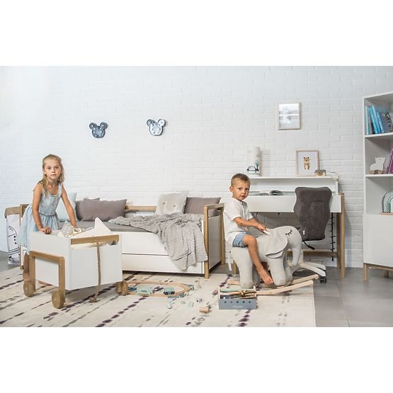 Kinderbett mit Seitenwand Viktor 180 x 80 - weiß