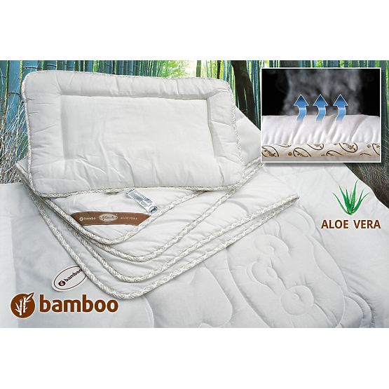 Bettdecke&Kissen-Set 135x100cm Bamboo