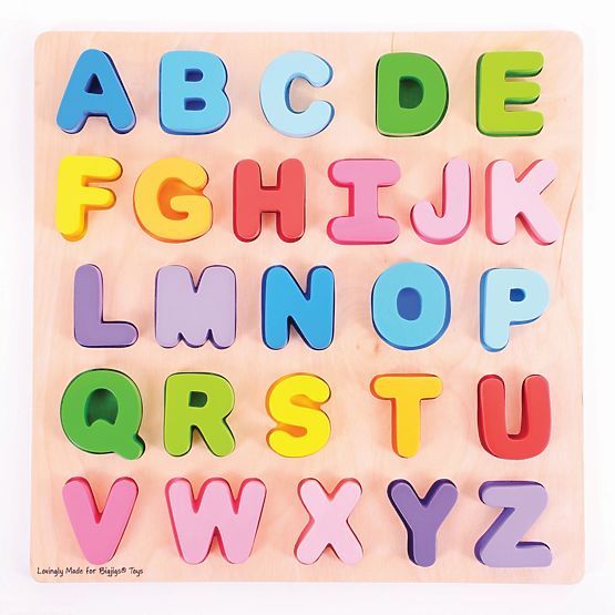 Großbuchstaben des Bigjigs Baby-Alphabets