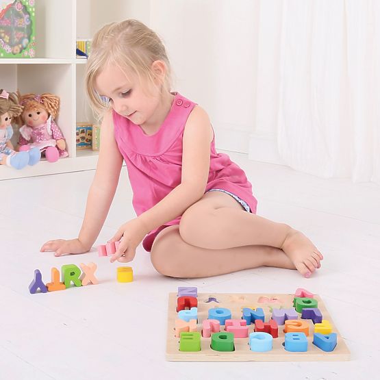 Großbuchstaben des Bigjigs Baby-Alphabets