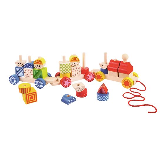 Bigjigs Baby Holz-Zug mit Steckspiel