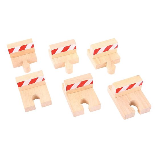 Bigjigs Rail Bumpers 6 Stk