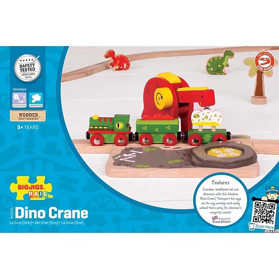 Bigjigs Schienen-Dinosaurierkran