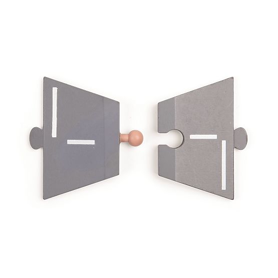 Bigjigs Rail Holzgleis mit Landstraße 80 Teile