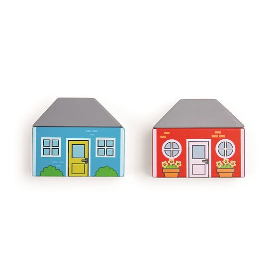 Bigjigs Rail Holzgleis mit Landstraße 80 Teile