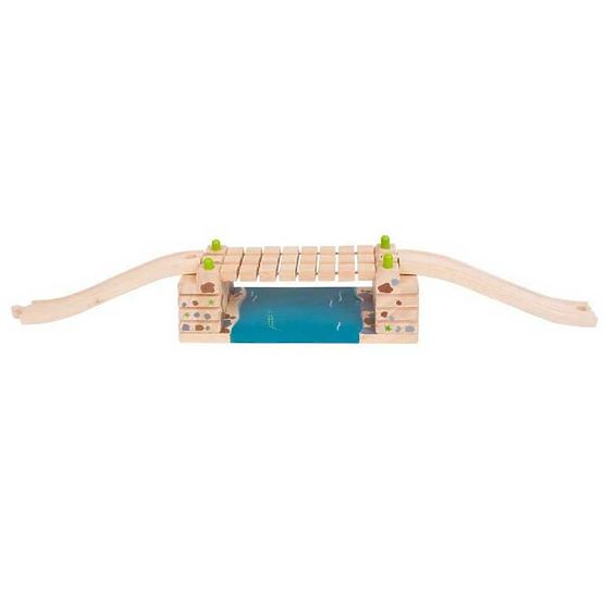 Bigjigs Rail Drehbrücke über den Fluss