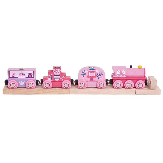 Bigjigs Rail Train für Prinzessinnen + 3 Schienen