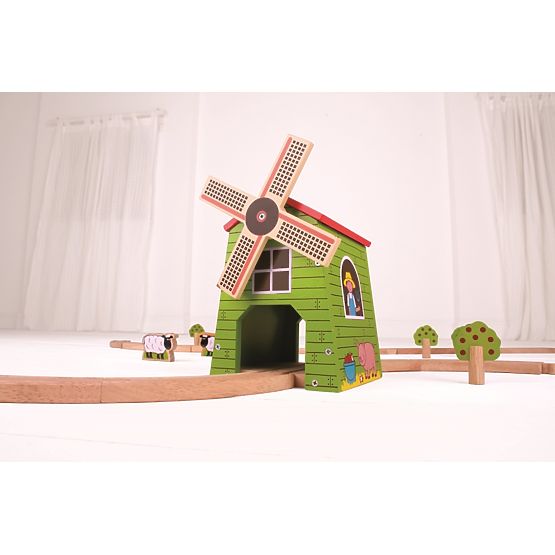 Bigjigs Schienenwindmühle