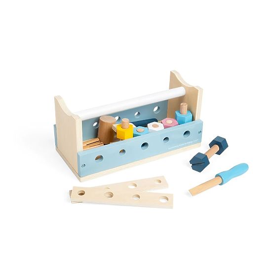 Bigjigs Toys 2-in-1 Werkzeugkasten