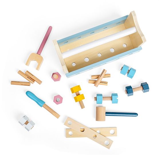 Bigjigs Toys 2-in-1 Werkzeugkasten