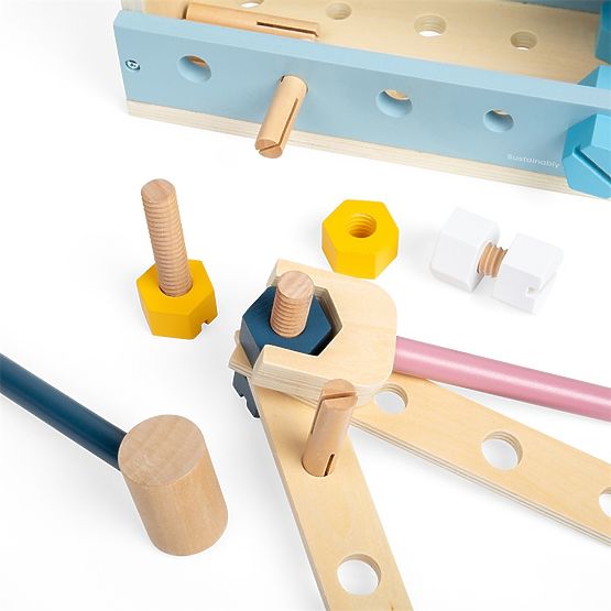 Bigjigs Toys 2-in-1 Werkzeugkasten