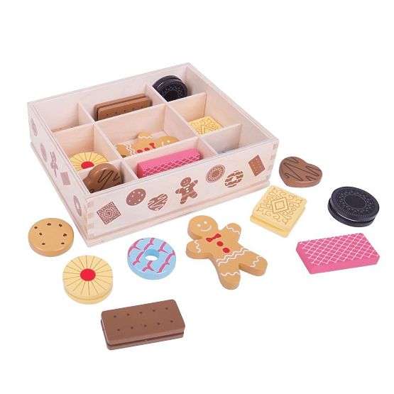 Bigjigs Toys Box mit Holzkeksen
