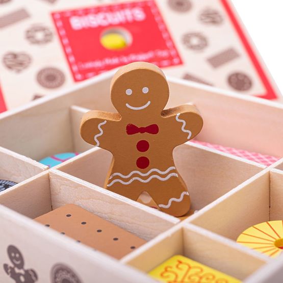 Bigjigs Toys Box mit Holzkeksen