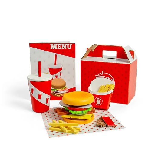 Bigjigs Toys Burger- und Pommes-Set
