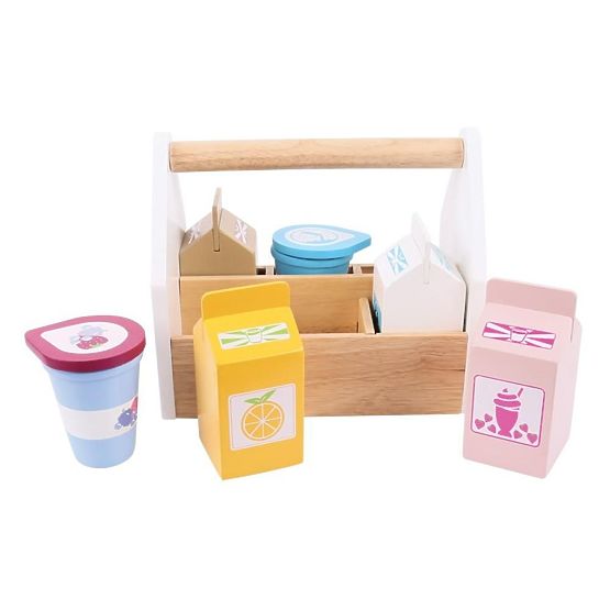 Bigjigs Toys Cocktail-Produkte in einer tragbaren Box