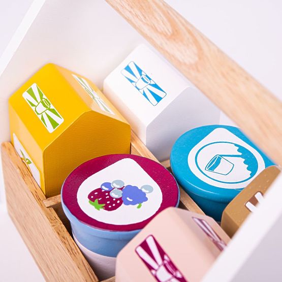 Bigjigs Toys Cocktail-Produkte in einer tragbaren Box