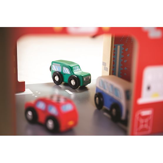 Bigjigs Toys Garage mit Parkplatz