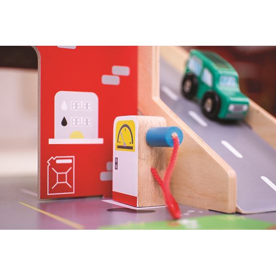 Bigjigs Toys Garage mit Parkplatz